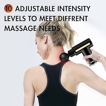 Massage Gun 5 in 1 Multifunctional Electric Body Massager with 6 Speeds – Deep Tissue Therapy, Pain Relief & 4 Interchangeable Heads
