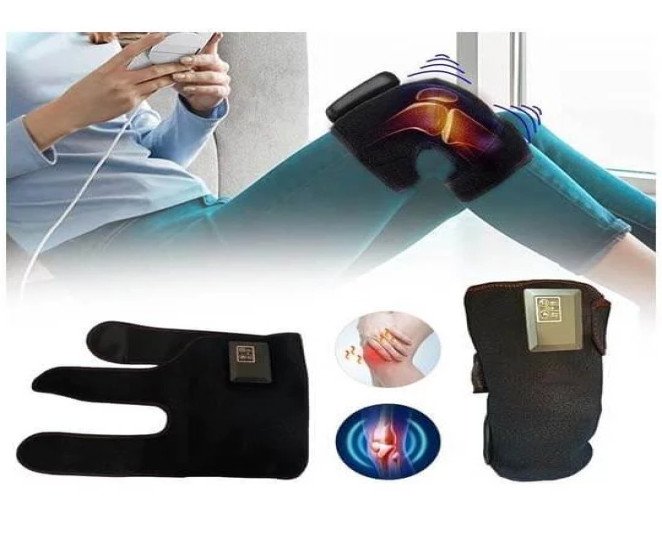Thermal Knee Massager Electric Leg Joint Heating Vibration Massage Therapy Elbow Brace Arthritis Pain Physiotherapy Knee Support