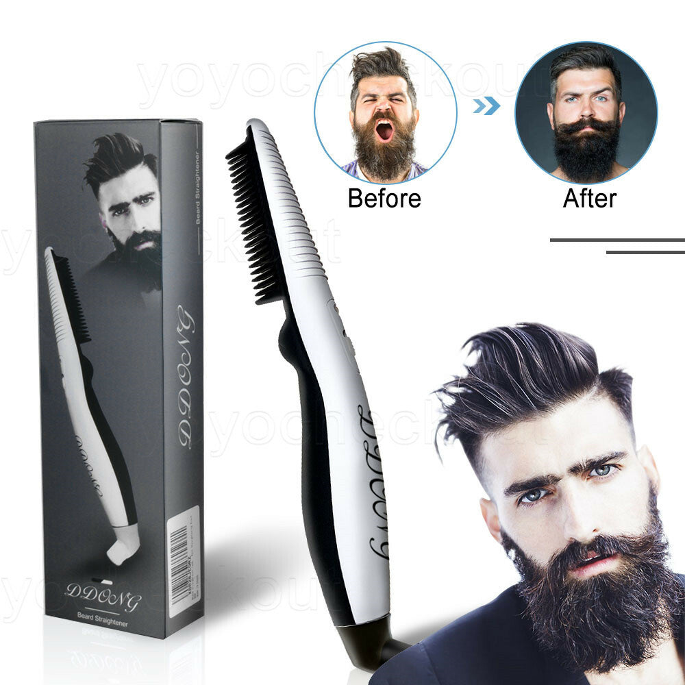 Rechargeable Hair & Beard Straightener - Multifunctional Hair Straightener and Comb.